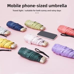 UPF50+ Ultra-Compact 6-Fold Mini Umbrella