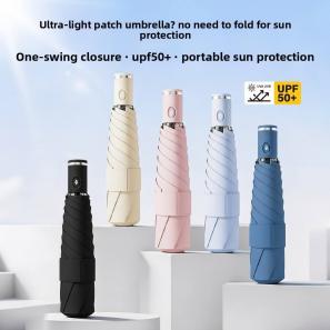 Automatic 3-Fold UV Protection Sun & Rain Umbrella – Lightweight Japanese Style Custom Umbrella