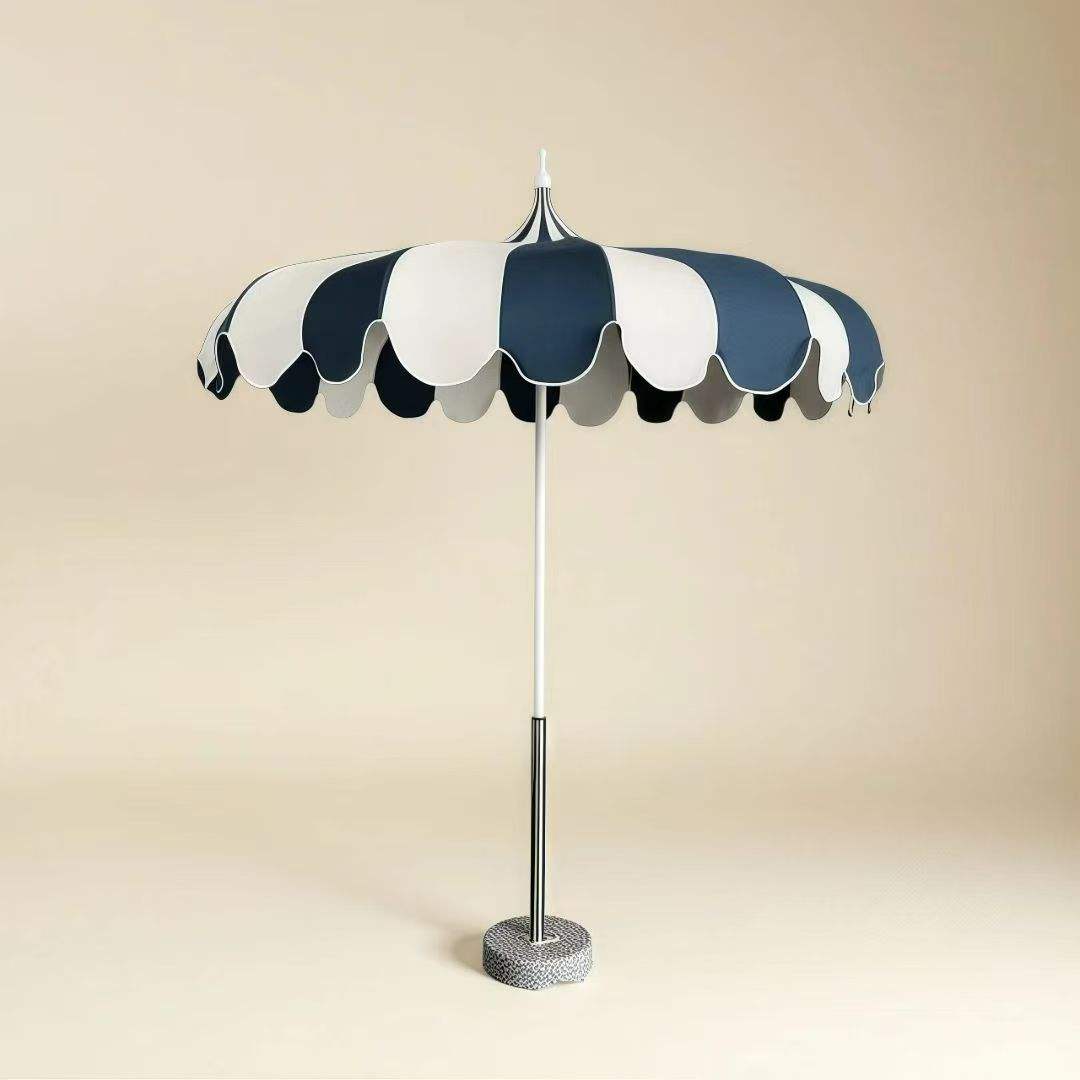 Luxury Pagoda Patio Umbrella – Custom Printed Pointed Top Outdoor Parasol
